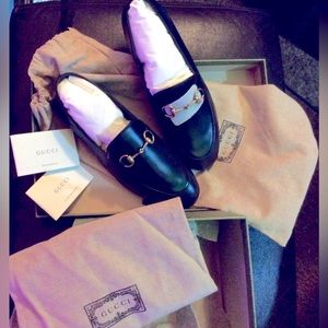 Gucci Agnello Plonge Nero Loafer